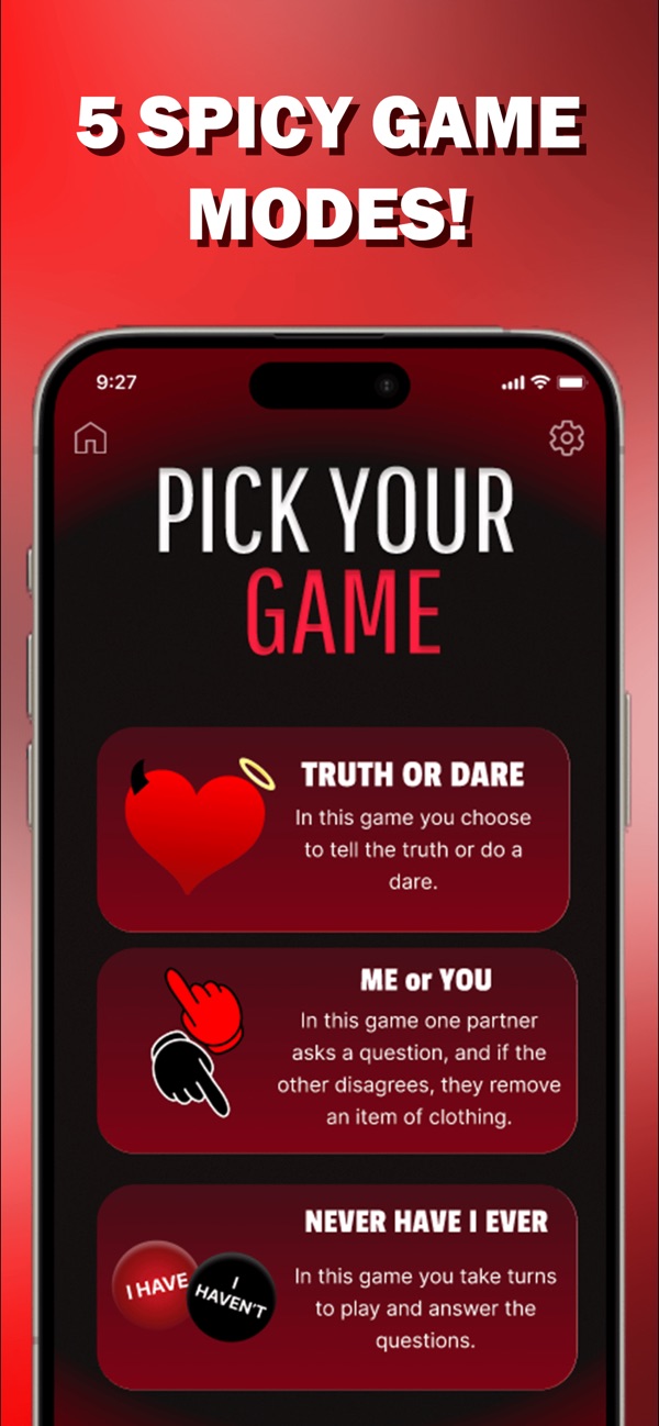 Five game modes
